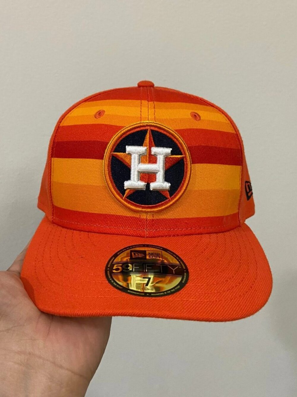 NEW ERA Houston Astros Baseball Orange Cap Size 7
